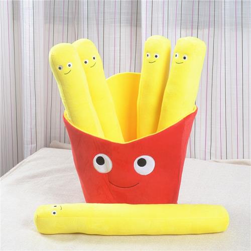 可愛零食薯條毛絨玩具漢堡抱枕公仔零食包玩偶創意禮物情人節女生