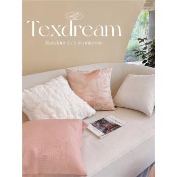 Texdream態度 石英粉法式ins現代抱枕客廳沙發靠枕兒童房可愛靠墊