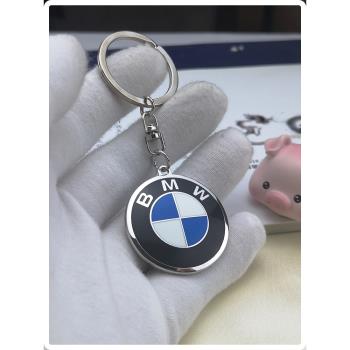 適用于寶馬4S店禮品鑰匙扣車標鑰匙配件雙面琺瑯簡約汽車鑰匙掛飾