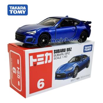 TOMICA多美卡TOMY合金車6號斯巴魯模擬車模可左右開門系列玩具車