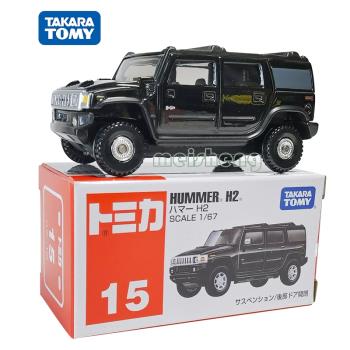 日本TOMY多美卡合金小汽車模型男玩具車15號悍馬H2越野車模742753