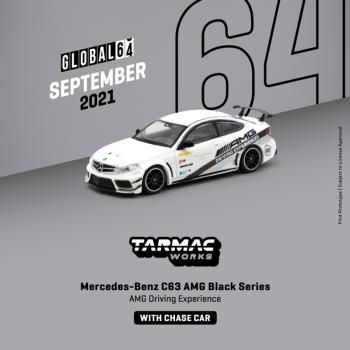 Tarmac works TW 黑色系列 1:64奔馳Benz C63 AMG 合金汽車模型
