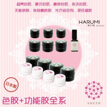 【特賣】日本 sacra光療甲油膠底膠封層套裝無敏配方罐裝混合凝膠