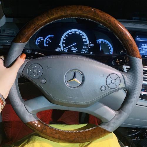 奔馳老款真皮手縫方向盤套