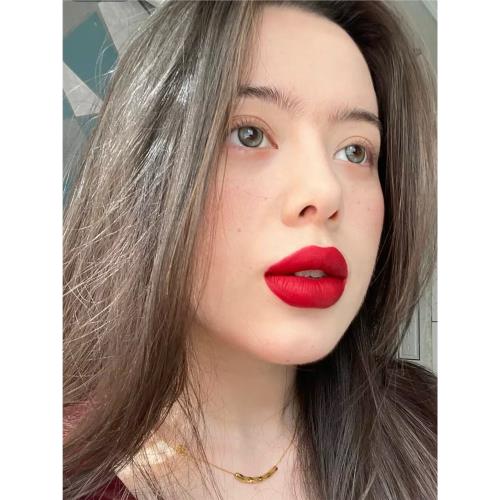 CARMELA卡梅拉唇釉04薔薇綻放啞光絲絨口紅顯色黑發紅唇妝新娘妝