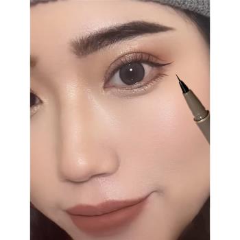 不暈染精雕極細速幹黑色眼線液筆