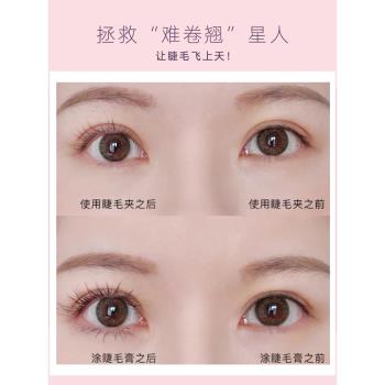 everbab睫毛夾一飛沖天太陽花女卷翹持久定型區域性小型便攜分段式