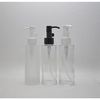 透明磨砂玻璃按壓式分裝瓶卸妝油