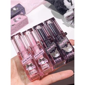 pinkbear奶凍口紅禮盒唇釉奶絨水光鏡面庫洛米聯名皮可熊保濕唇膏