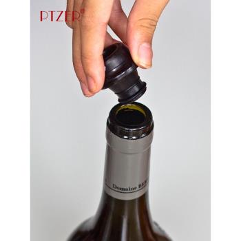 PTZER創意真空紅酒酒塞葡萄酒密封保鮮瓶塞家用抽氣兩個塞存儲酒