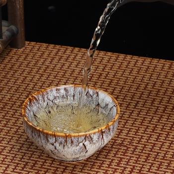 中式窯變茶盞主人杯茶杯陶瓷功夫茶具茶碗套裝家用手工中國風