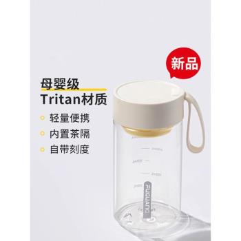 富光水杯男女tritan便攜咖啡杯學生運動杯子高顏值夏季防摔塑料杯