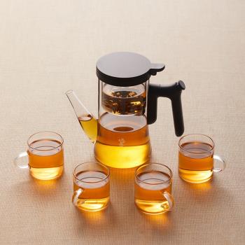 鳴盞MZ-8023飄逸壺泡茶壺全玻璃內膽大容量茶水分離過濾飄逸杯具