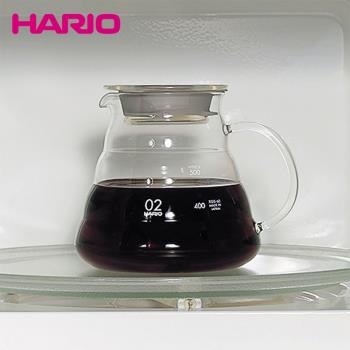 HARIO日本進口耐熱玻璃手沖壺套裝家用分享壺云朵壺滴濾式下壺XGS
