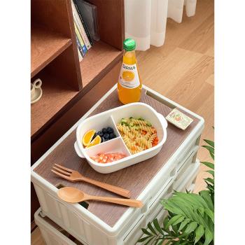 穆尼 韓式陶瓷分餐盤分格餐盤深碗一人食可加熱餐具盤子減脂飯盒