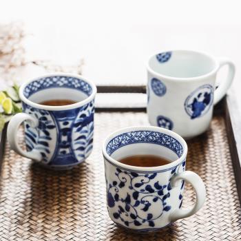 陶瓷藍凜堂進口日式大容量馬克杯