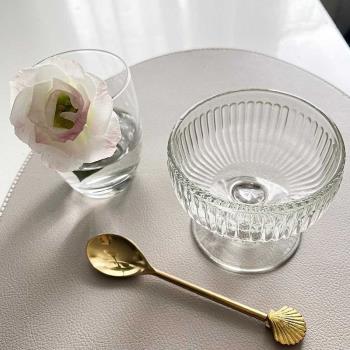 法國La Rochere冰淇淋杯復古甜品杯布丁酸奶玻璃杯花式冰咖啡杯
