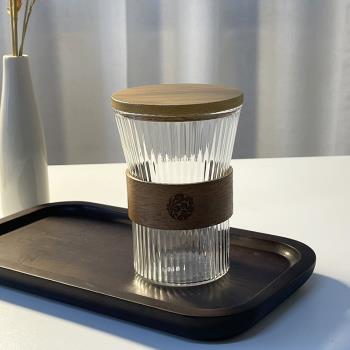 日式顏值耐高溫掛耳咖啡杯玻璃龍井茶杯ins風防燙透明水杯果汁杯
