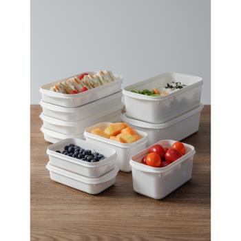日本進口冰箱專用保鮮盒果蔬食物冷凍肉類收納盒備菜盒沙拉便當盒