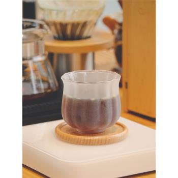 小眾手沖咖啡品鑒杯 150ml 玻璃杯高顏值磨砂白日式咖啡杯小容量