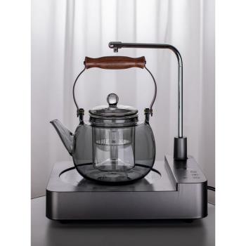 星空鈕蒸煮一體玻璃茶壺自動上水電陶爐煮茶器燒水泡茶專用煮茶壺