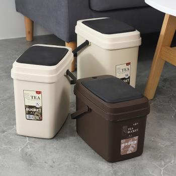 茶渣桶茶盤排水桶茶臺下水垃圾桶功夫茶具配件方形開蓋茶水桶過濾