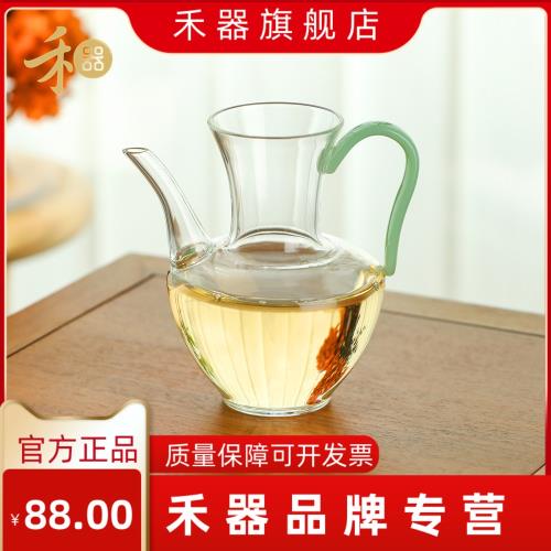禾器俏然芳然茶海茶壺公道杯手工和器玻璃分茶器綠茶壺 宋氏執壺