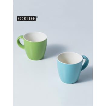 FORLIFE 進口北歐風格時尚純色無鉛咖啡杯陶瓷茶杯辦公室馬克杯