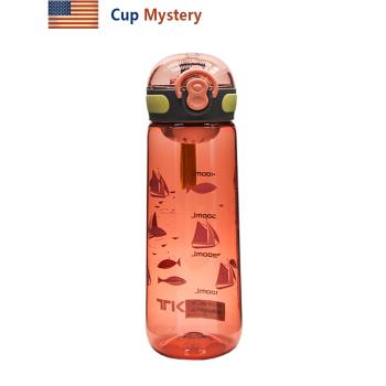 美國cupmystery進口TRITAN露營彈跳蓋安全鎖戶外運動隨身兒童水杯
