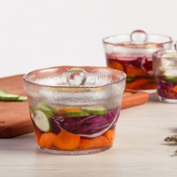 日本Kinto腌菜罐廚房泡菜瓶加厚玻璃密封罐家用淺漬罐咸菜收納桶