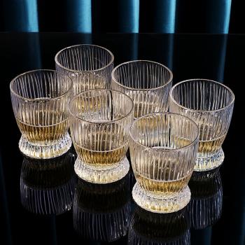 威士忌ins風酒杯家用歐式水晶玻璃洋酒杯創意酒吧啤酒杯套裝
