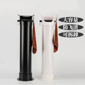 立式大容量咖啡敲渣桶商用咖啡廳吧臺廢渣粉渣桶敲渣盒咖啡器具