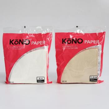 日本kono名門手沖咖啡濾紙V60滴漏式咖啡濾紙圓錐型漂白原木V01/2