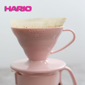 日本進口HARIO V60手沖咖啡套裝 樹脂滴慮杯耐熱玻璃分享壺V01/02