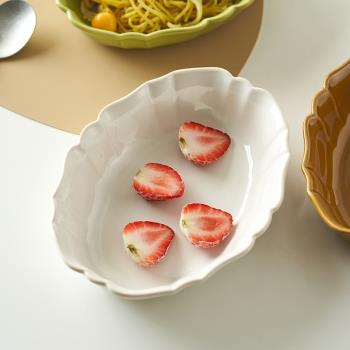 肆月復古餐盤高級感裝菜盤家用好看陶瓷加深早餐盤子創意網紅餐具