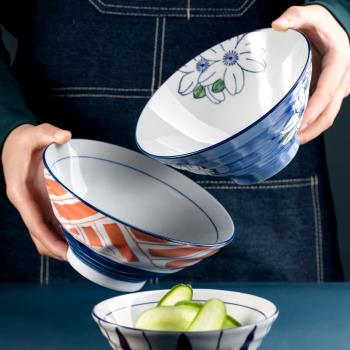日式家用創意個性吃飯斗笠餐具碗