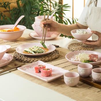 陶瓷碗單個家用日式加厚湯碗大碗飯碗可愛沙拉碗面碗碗筷組合餐具