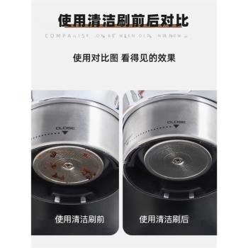 咖啡機清潔刷半自動沖煮頭清洗刷子濾頭專用尼龍塑膠硬毛刷