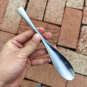 高顏值ins風304不銹鋼甜品勺子咖啡廳精緻蛋糕長柄勺酸奶冰淇淋勺