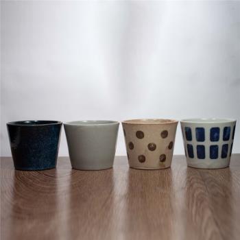 素止 日本進口超輕陶瓷杯 極簡陶瓷咖啡手沖咖啡杯套裝窯變下午茶