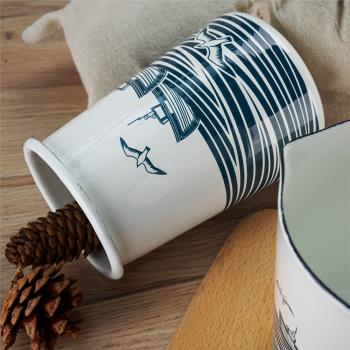 肥龍琺瑯搪瓷1.1L筷子筒筆筒廚房收納筒花瓶咖啡瓶家用烘焙用具