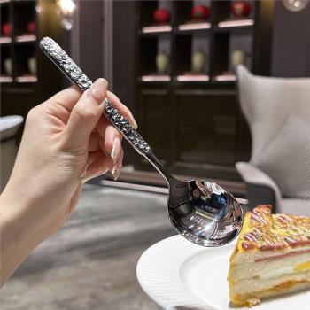 【老闆娘自用】304不銹鋼圓頭更吃飯勺子湯匙調羹韓式大圓勺喝湯