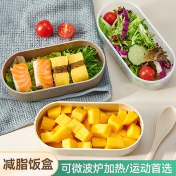 定量定食飯盒沙拉盒可微波爐加熱上班族運動族學生水果便當盒減肥