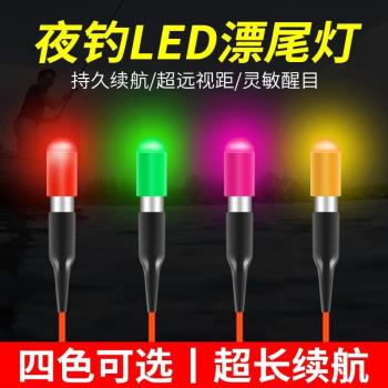 超輕電子頭夜光棒漂尾燈LED發光棒夜釣漂釣魚浮漂豆CR311電池