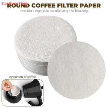 100Pcs Round Coffee Filter Paper 56mm 60mm 68mm For Espresso