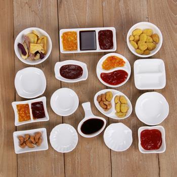 陶瓷調味碟迷你醬油醋小碟子創意日式小吃盤子家用蘸料碗沾水咸菜