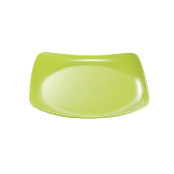 密胺盤子彩色塑料碟子四方翹角盤水果盤飯店炒菜盤火鍋餐具涼菜盤