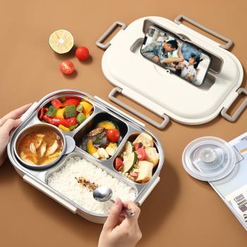 雄樂304不銹鋼保溫午餐盒學生上班族日式便當盒可微波爐加熱飯盒