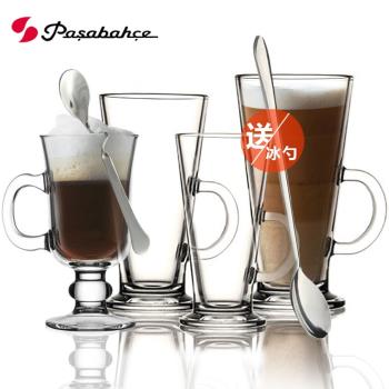 Pasabahce土耳其進口玻璃杯耐熱咖啡杯杯拿鐵冰咖啡愛爾蘭馬克杯