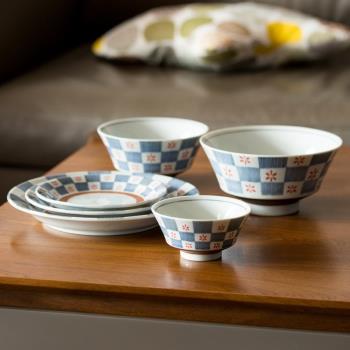 美濃燒進口家用日式盤吃飯碗陶瓷